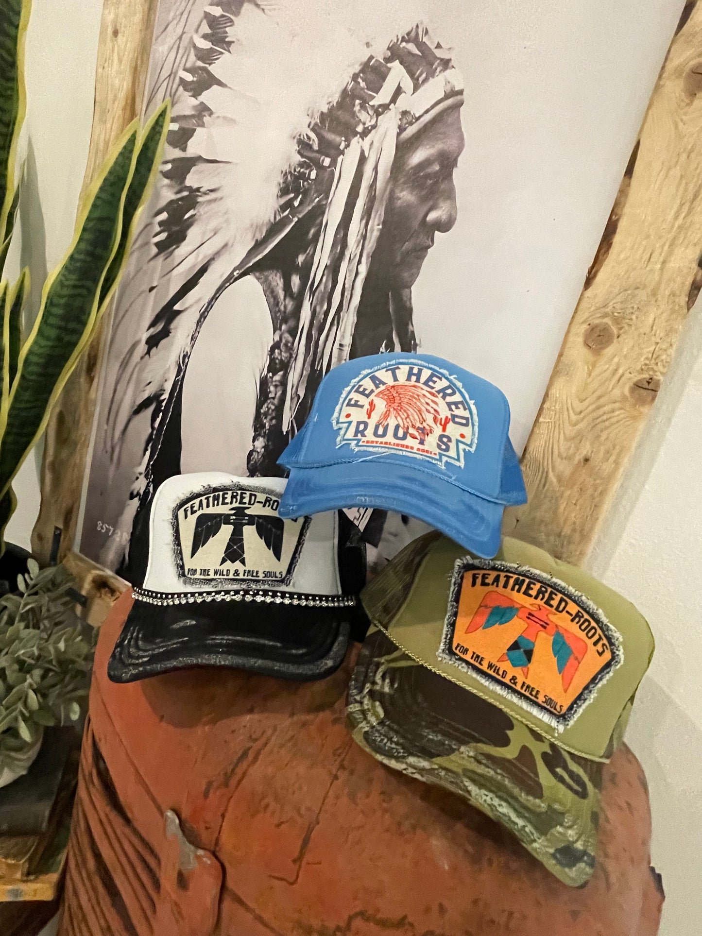 Feathered Roots Hats