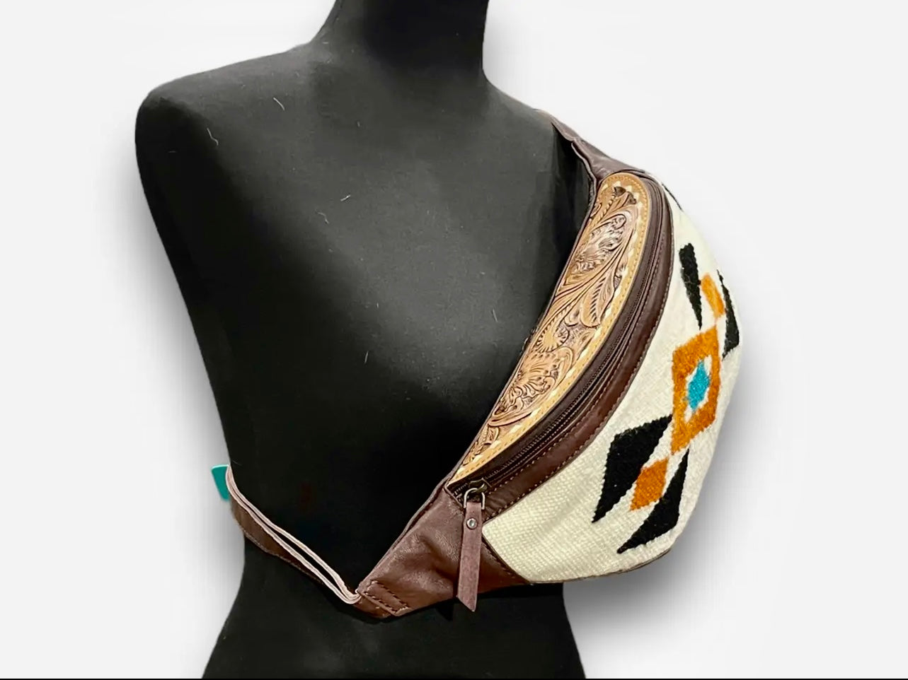Saddle fabric -Hand Tooled Sling