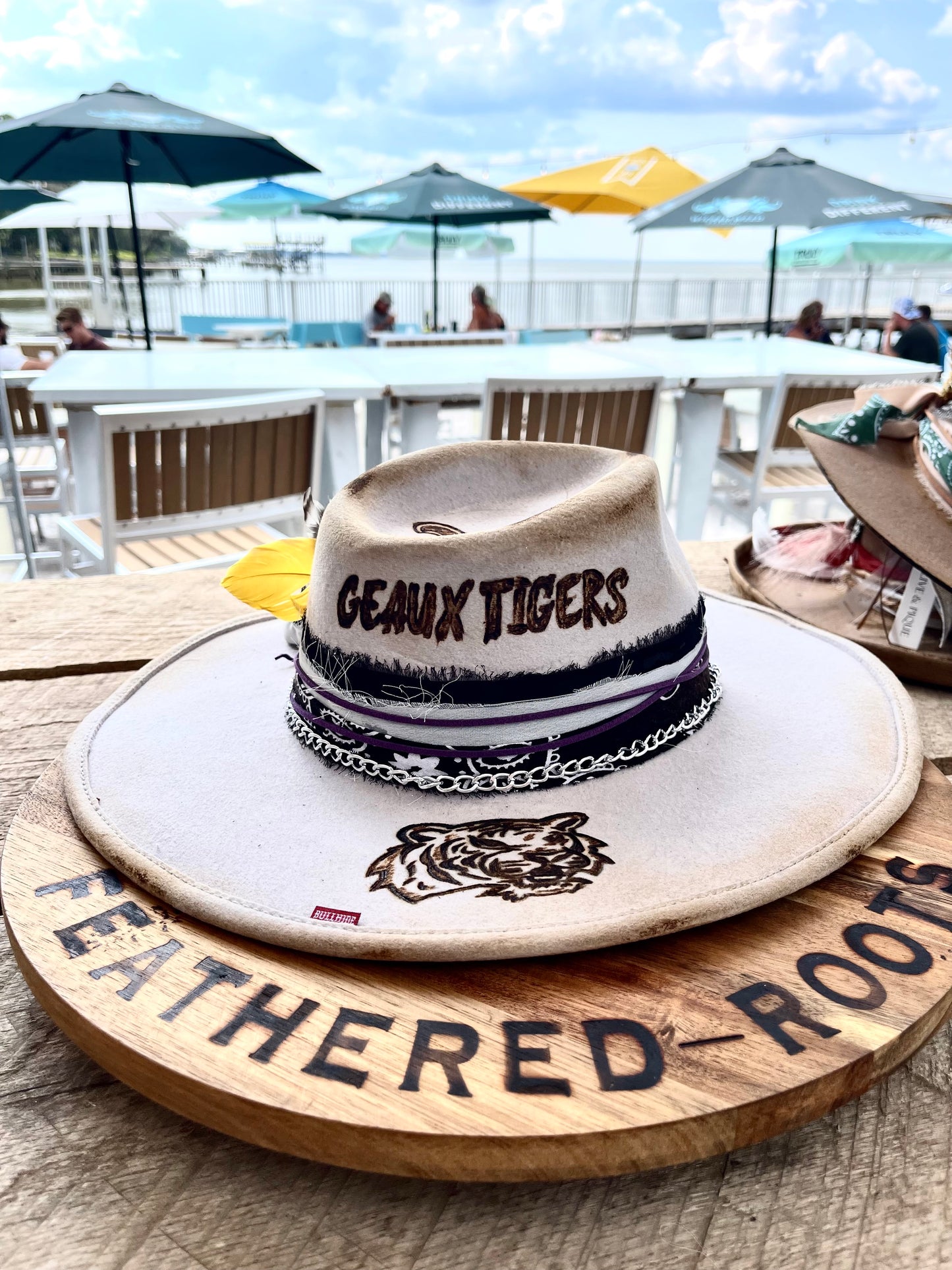 CUSTOM LSU HAT