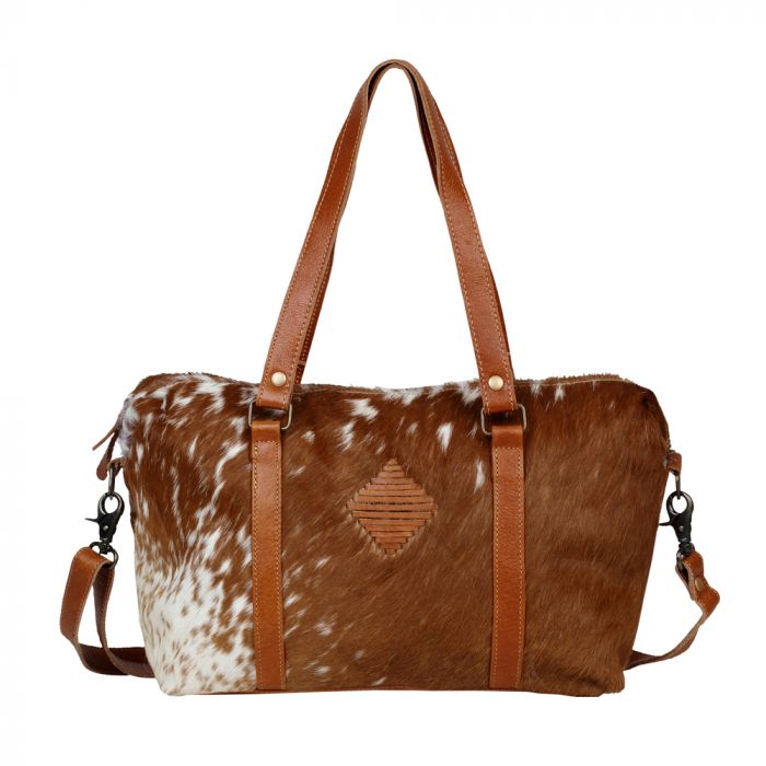 COWHIDE MINI DUFFLE