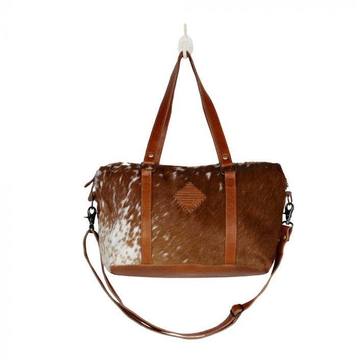 COWHIDE MINI DUFFLE