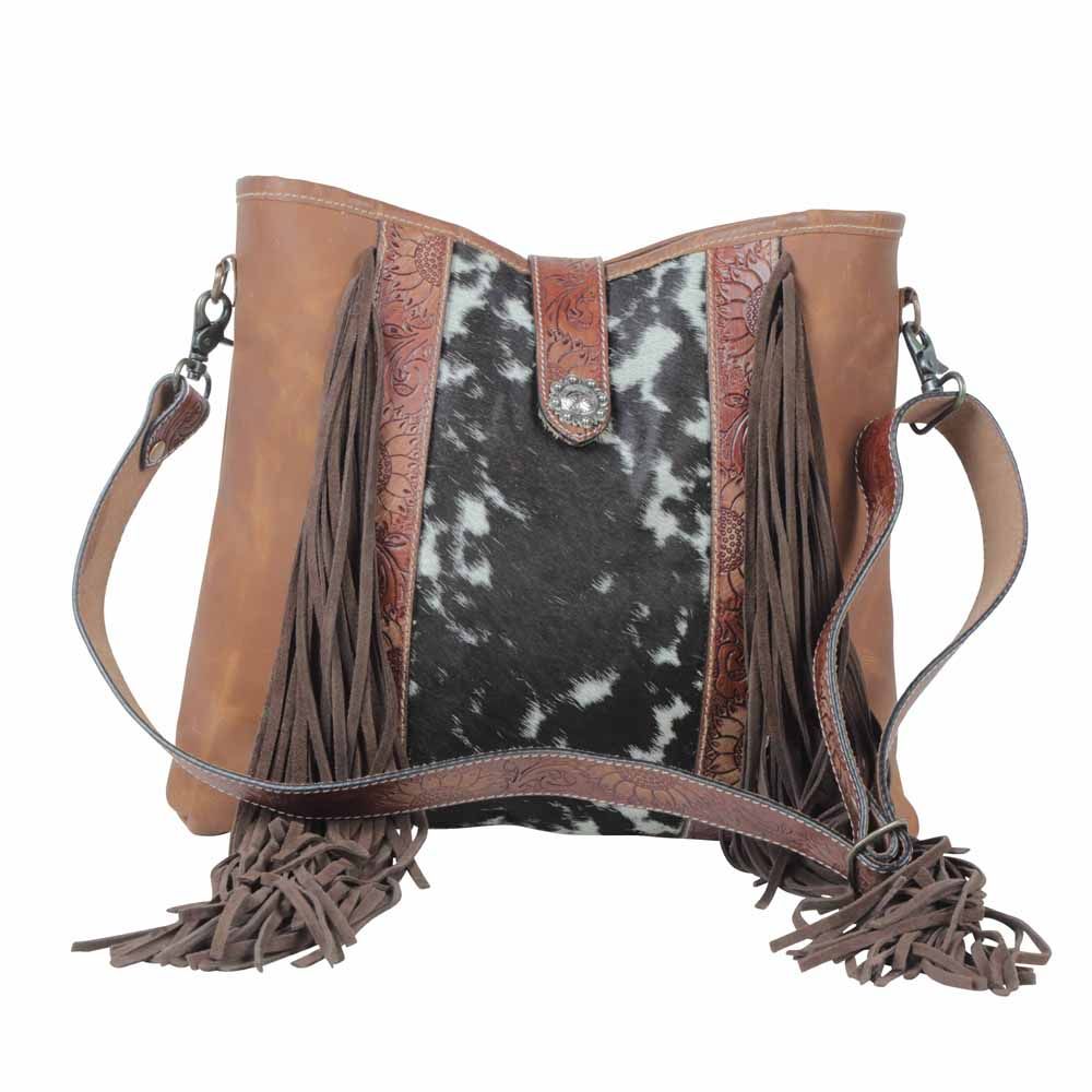 STELLA COWHIDE FRINGE BAG