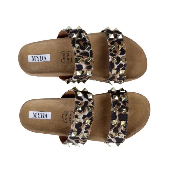 DIVA LEAOPARD SANDALS