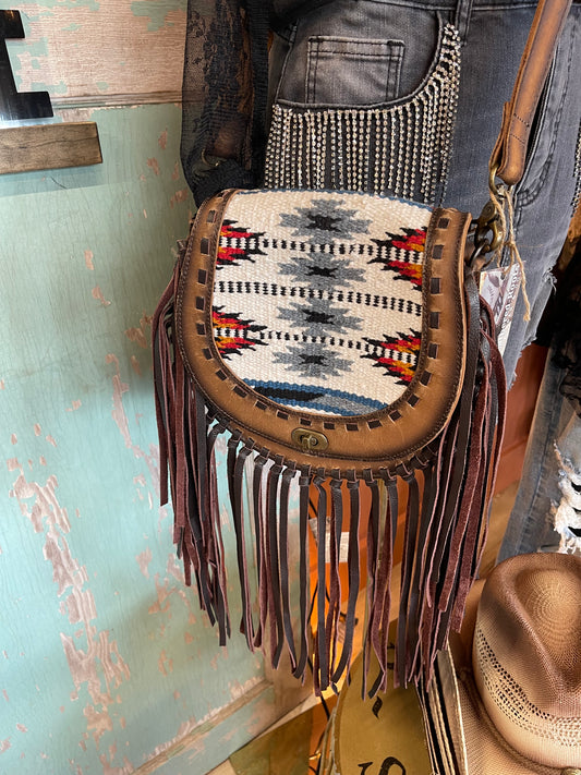 Aztec Fringe Bag