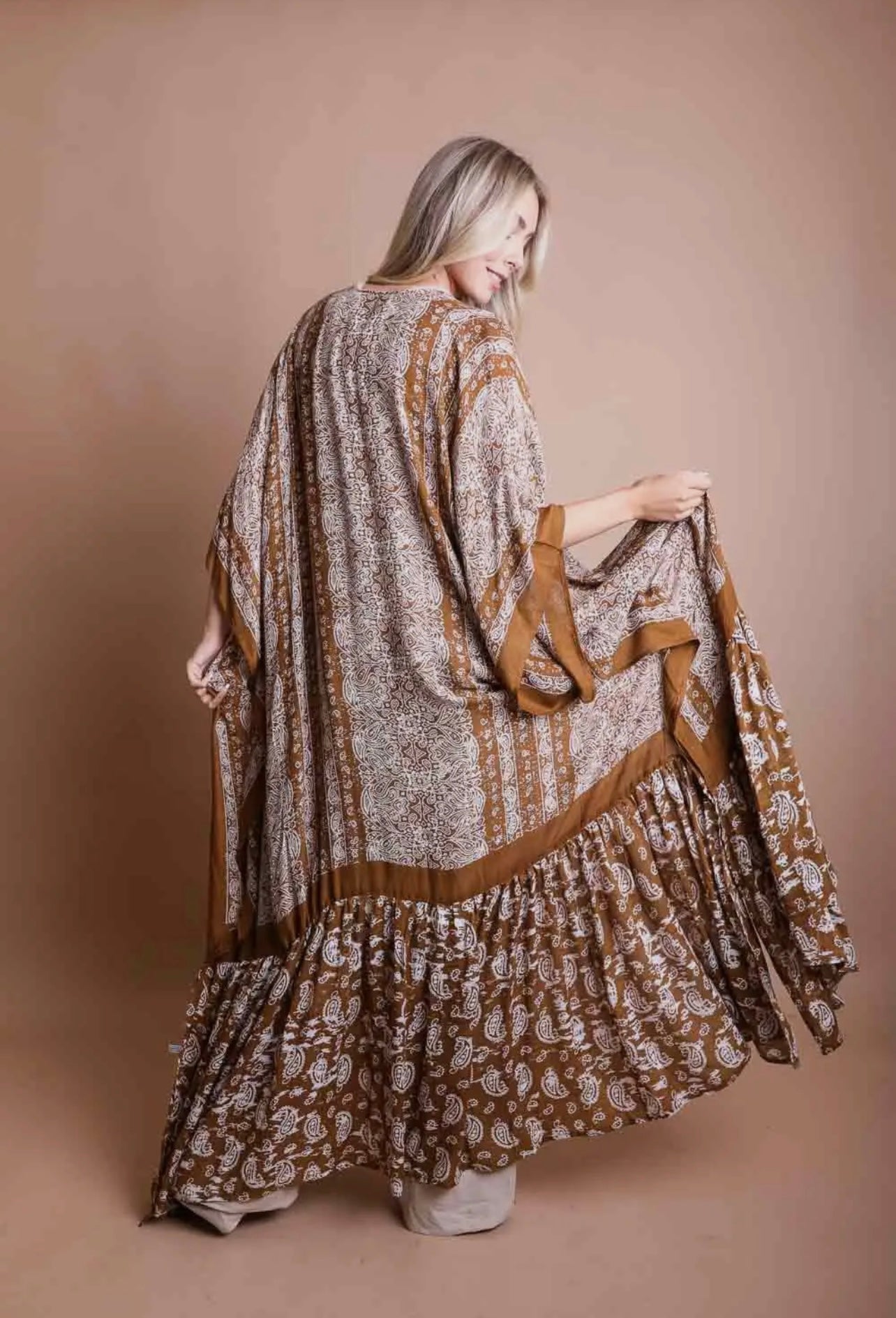 Wild Spirit Kimono - Rust