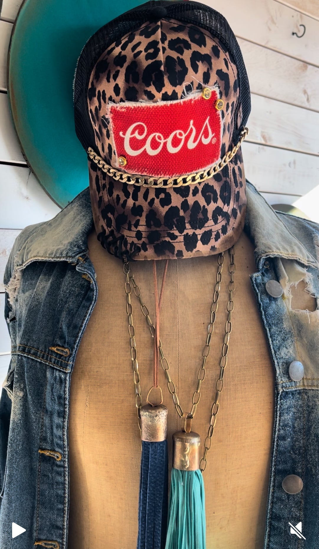 Leopard Coors Hat