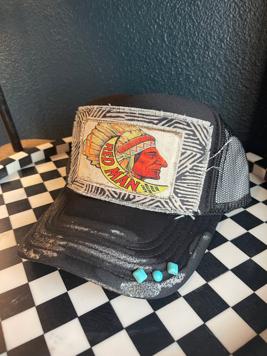 Native Vibes Trucker (Red Man)