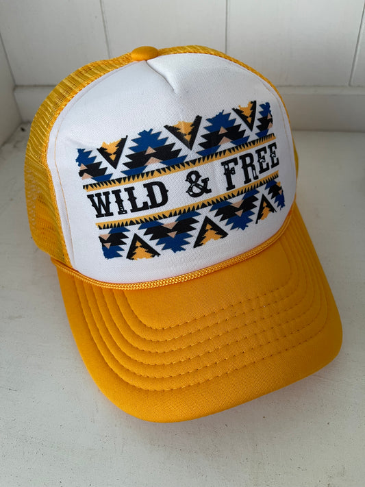 Wild & Free Gold Trucker