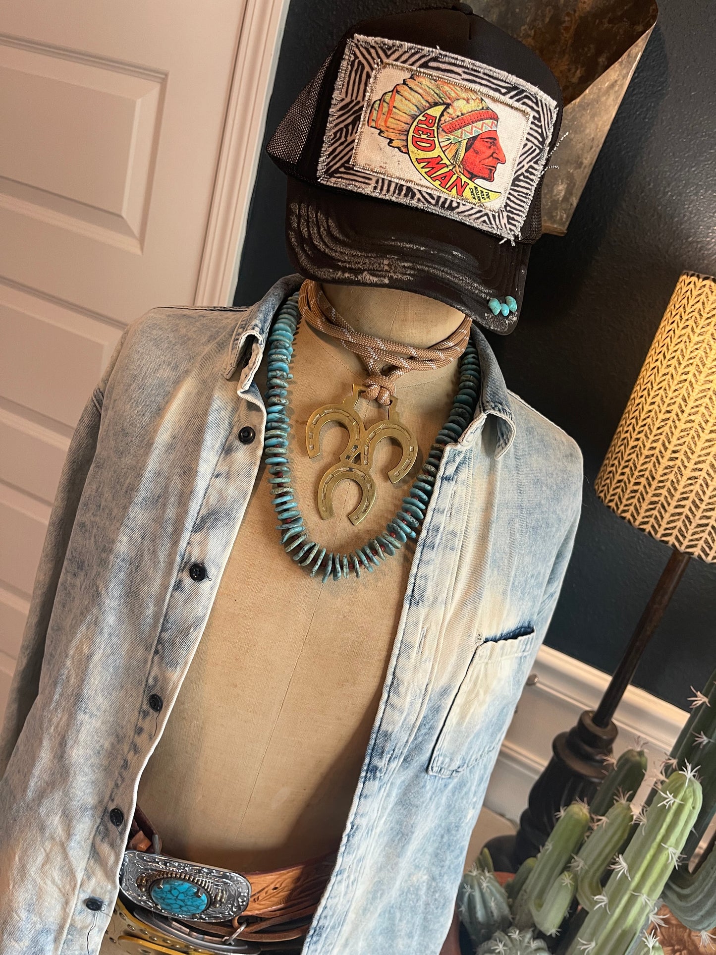 Native Vibes Trucker (Red Man)