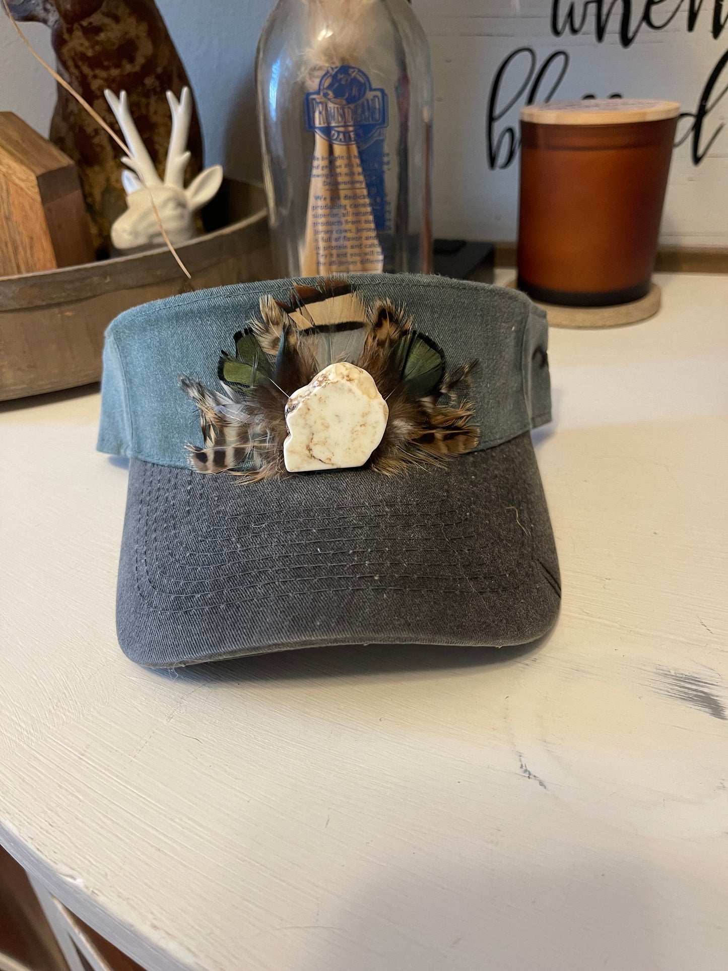 2 Toned Feather Visor