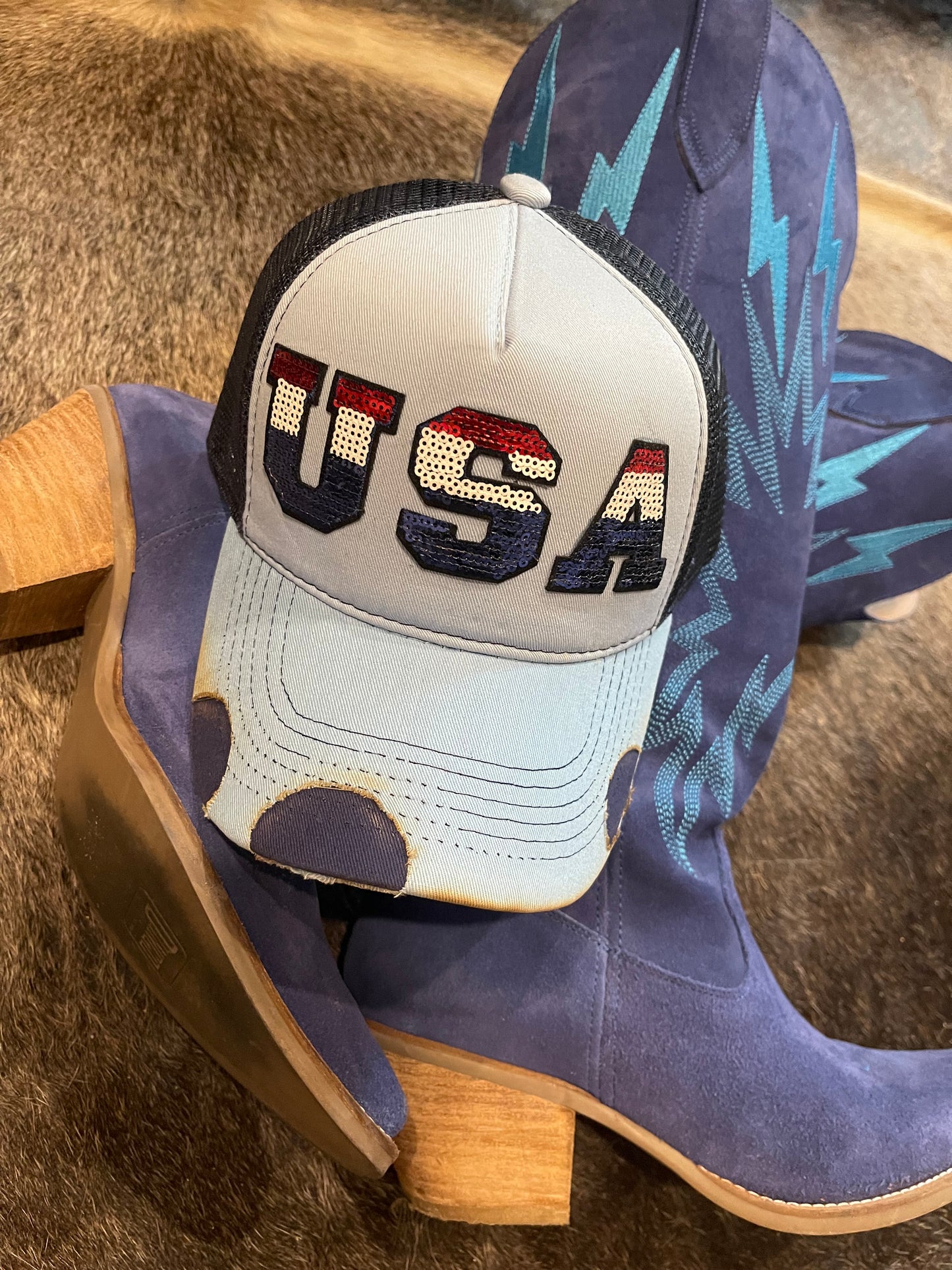 USA HAT-BLUE