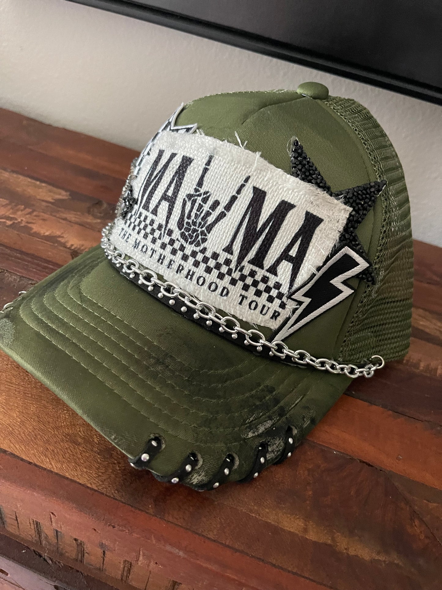 Mama Army Green Trucker