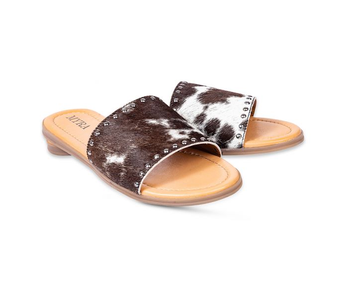 COWHIDE SLIDE - DARK HIDE