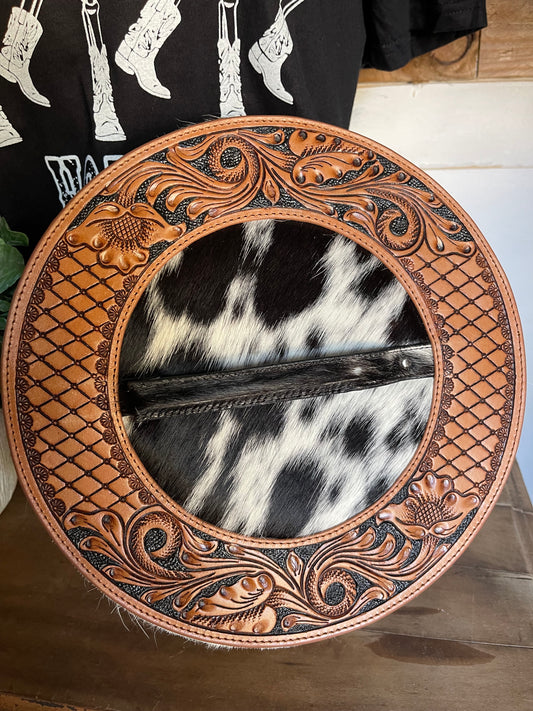 Hand Tooled Cowhide Jewelry Case