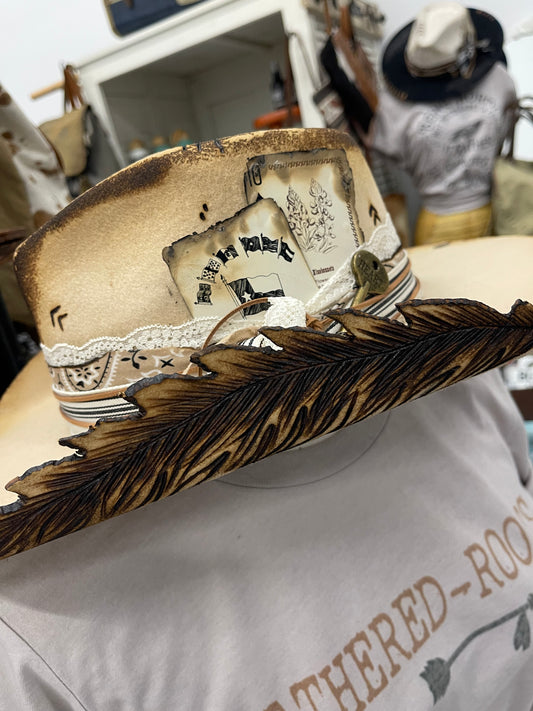 Feathered Western Hat