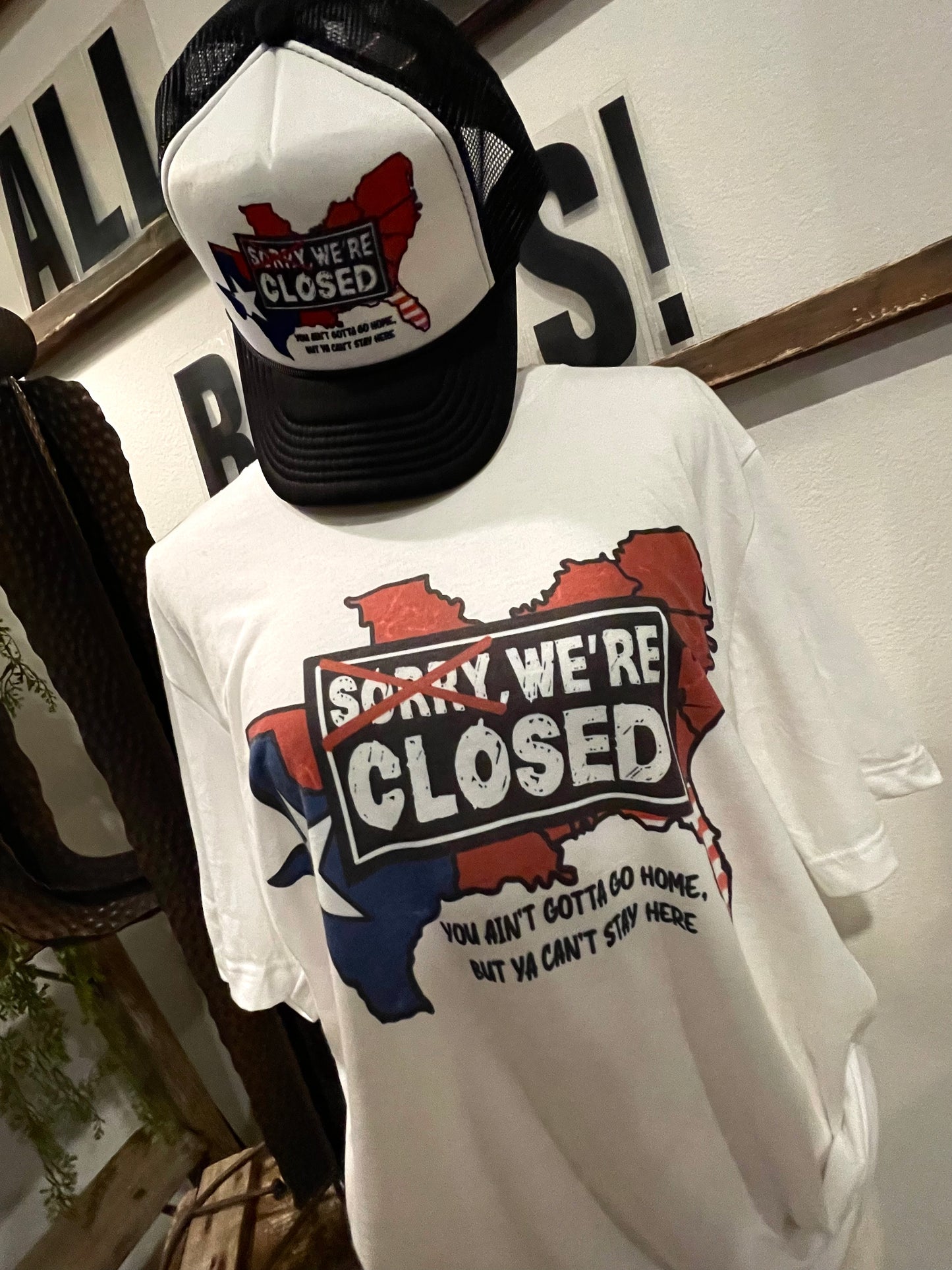 SORRY, WE'RE CLOSED TEE