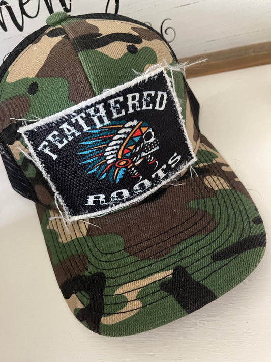 Feathered-Roots Camo Hat