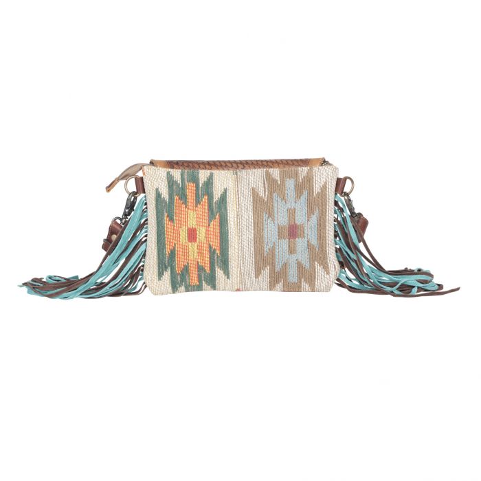 HAND-TOOLED TURQUOISE STONE BAG – Feathered-Roots