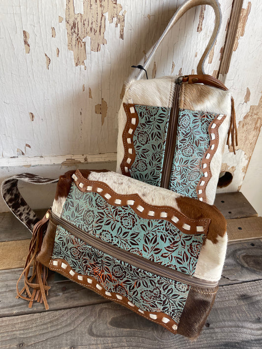 COWHIDE MAKE-UP BAG